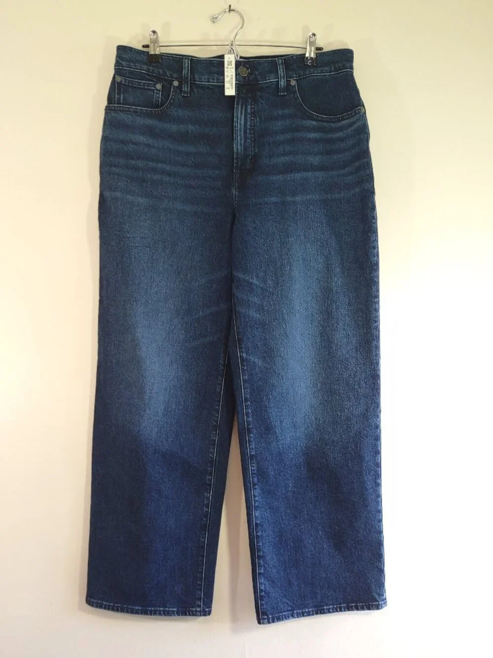 NWT Madewell The Perfect Vintage Jean Wide-Leg Medium-Dark Wash Size 31 - Picture 3 of 10